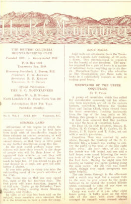 The B.C. Mountaineer 1924 July cover